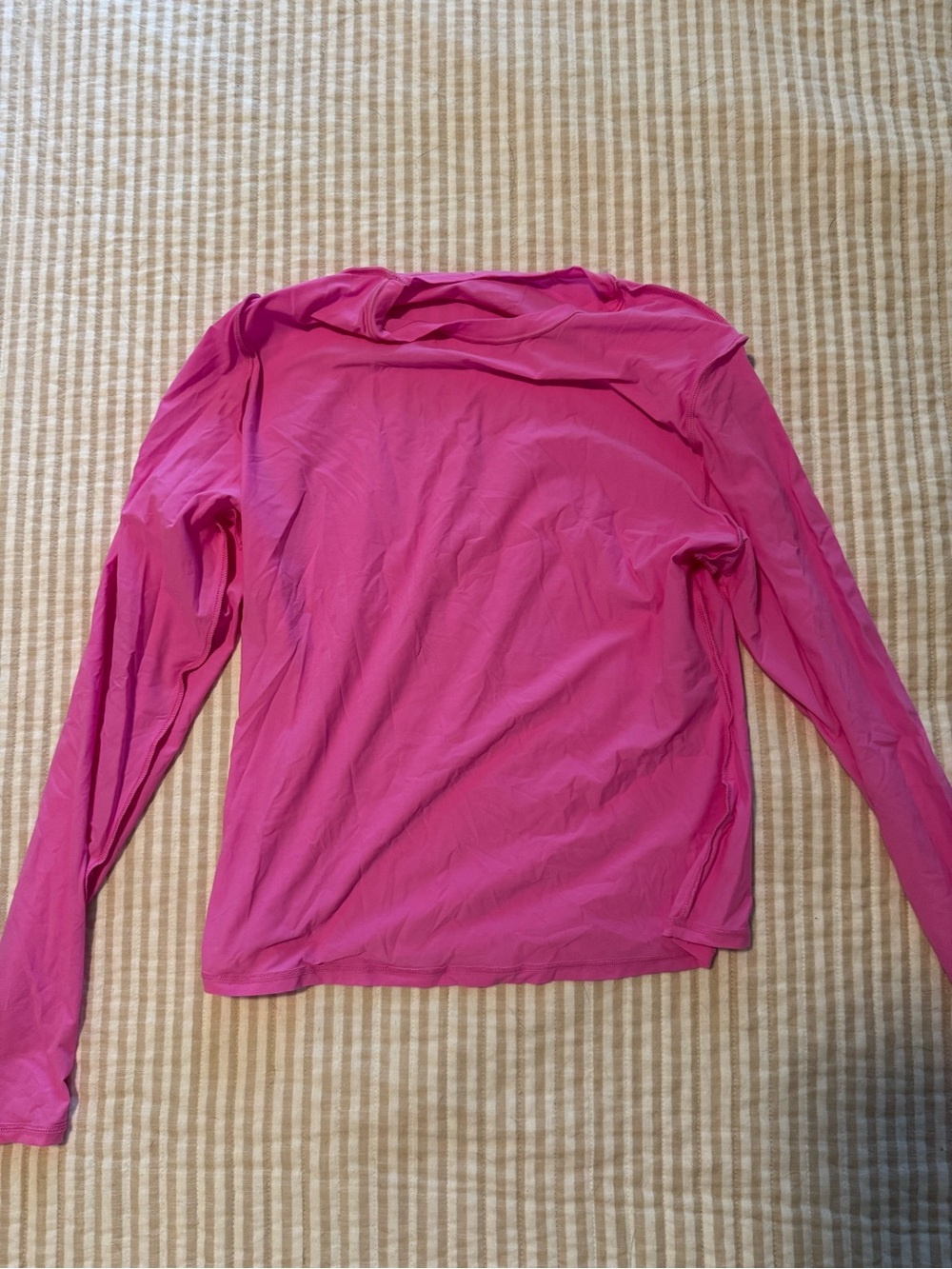 SKIMS Hot Pink Long Sleeve Lightweight Tee